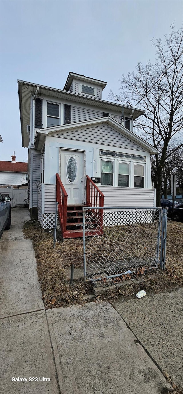 view of front of home