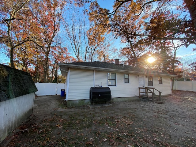 view of rear view of house