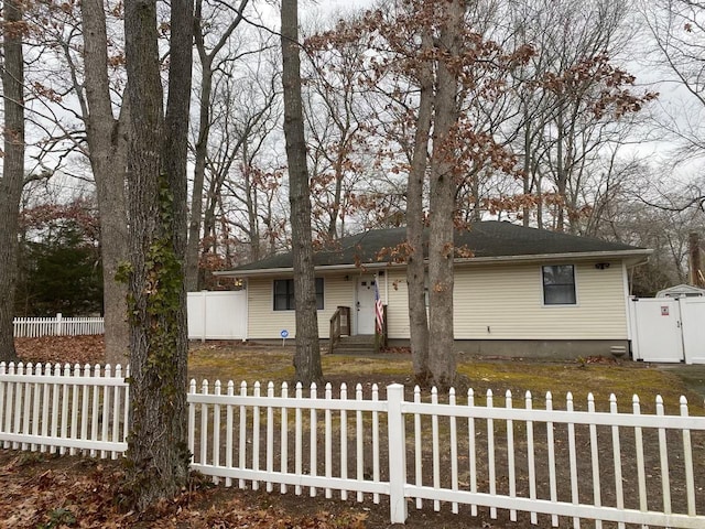 view of front of home