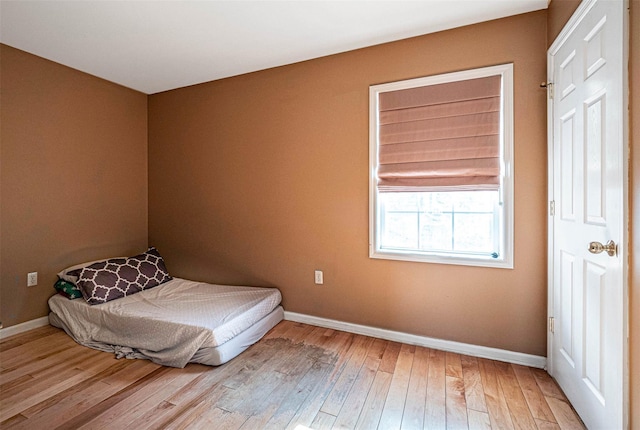 bedroom featuring light hardwood / wood-style flooring