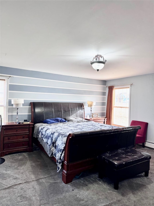 bedroom with carpet floors