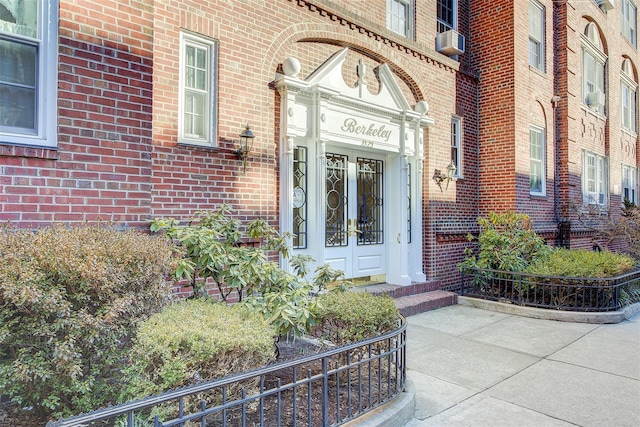 property entrance with cooling unit