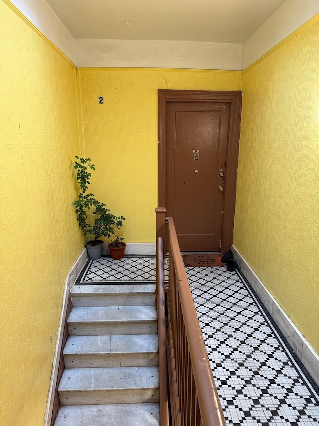 view of stairs