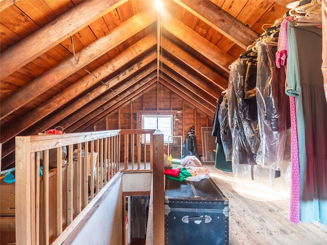 view of attic