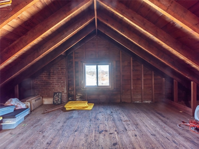 view of attic