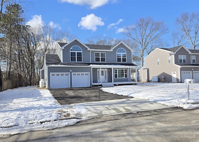 front facade featuring a garage