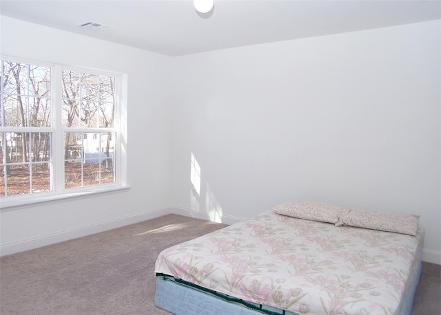 bedroom with carpet