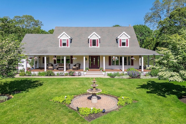 1125 Ole Jule Ln, Mattituck, NY 11952 - farmhouse with covered porch and a front yard