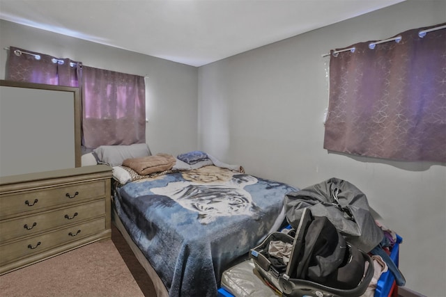 bedroom featuring carpet floors