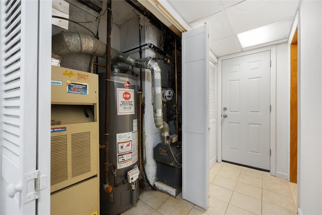 utilities with heating unit and water heater