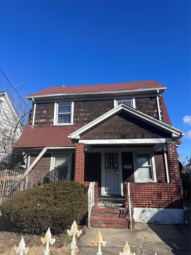 view of front of house with a porch