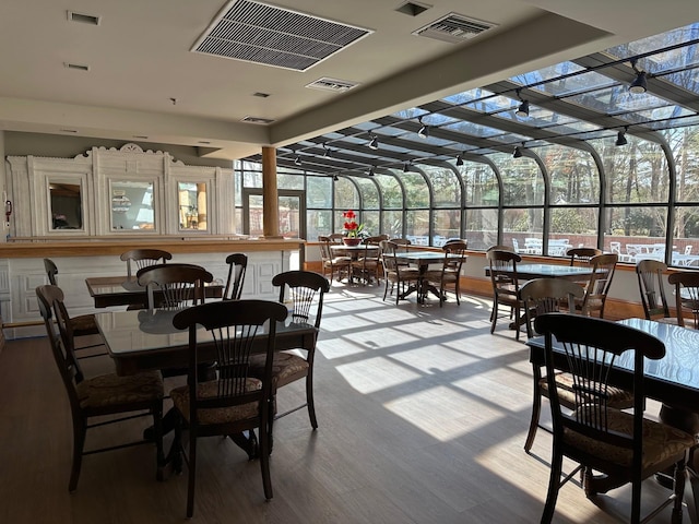 view of sunroom / solarium