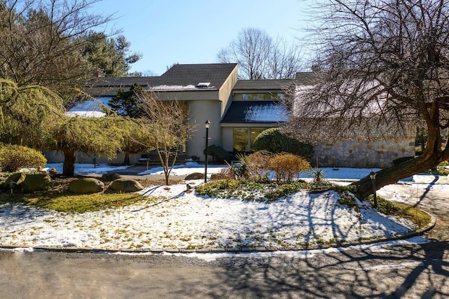 exterior space with stucco siding