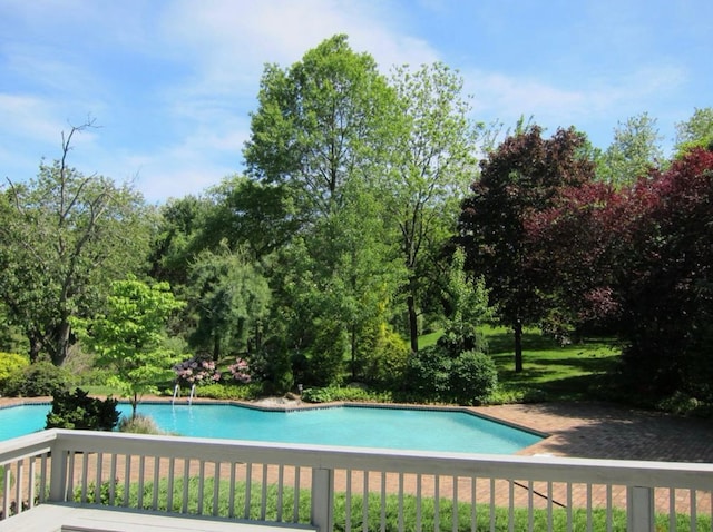 view of pool