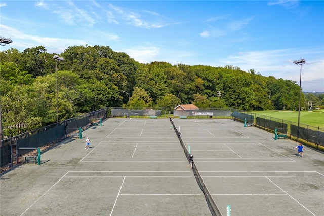 view of tennis court