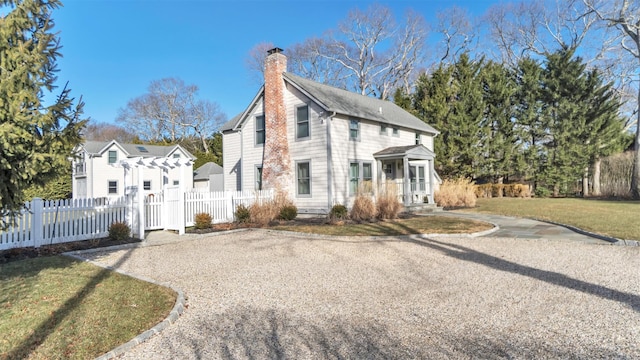 exterior space featuring a lawn