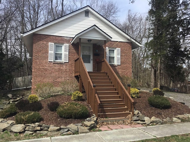 view of bungalow-style house