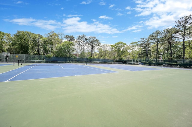 view of sport court