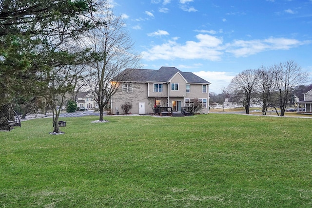 exterior space featuring a lawn