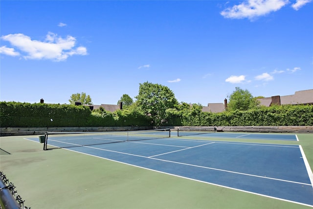 view of tennis court