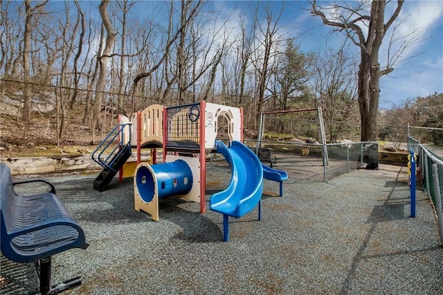 view of jungle gym