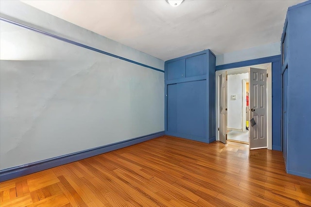 empty room featuring light hardwood / wood-style flooring