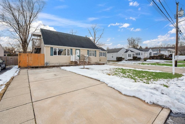 view of front of home featuring cooling unit