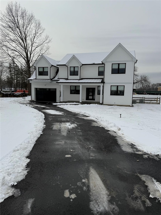 view of modern farmhouse