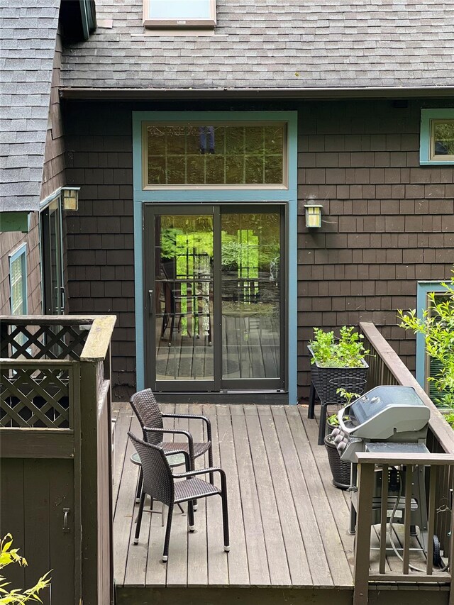 326 Pratt Hill Rd, Austerlitz, NY 12017 - wooden deck with area for grilling