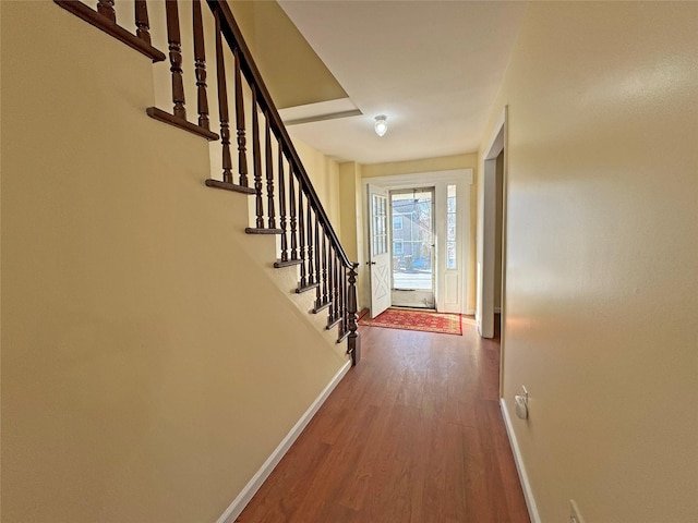 interior space featuring hardwood / wood-style flooring