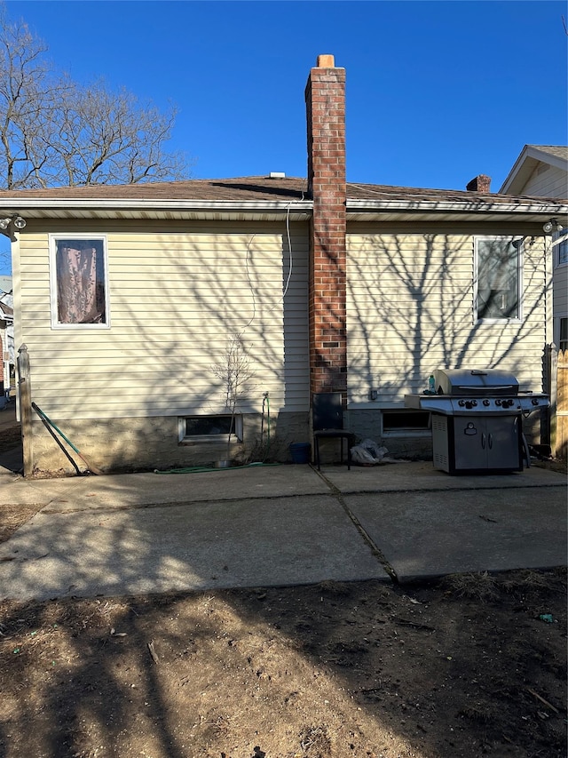 back of house featuring a patio area