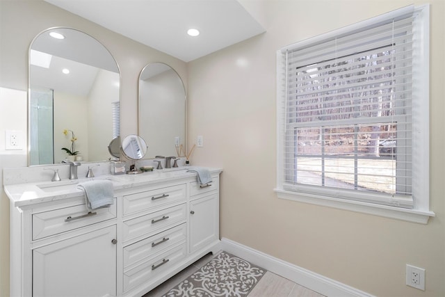 bathroom with vanity