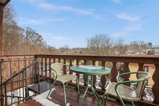 view of balcony