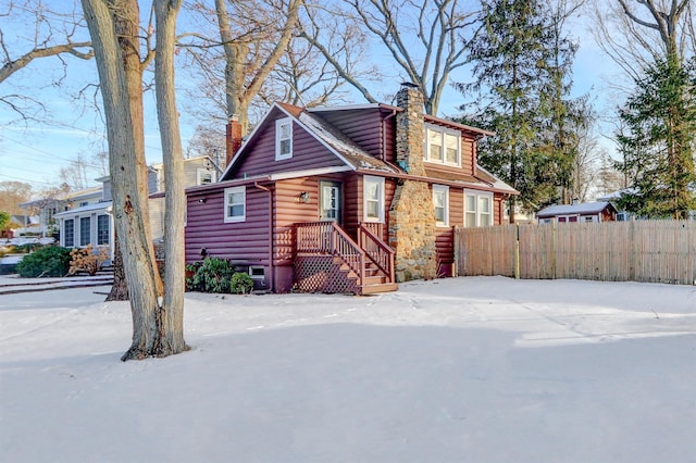 view of front of property