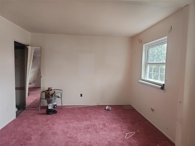 view of carpeted empty room