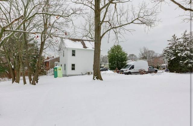 view of snowy yard