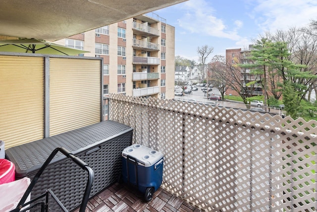 view of balcony