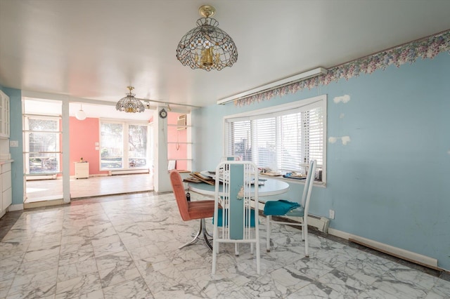 view of dining area