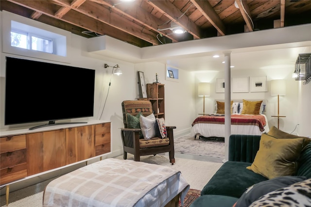 bedroom with carpet flooring