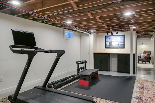 view of workout room