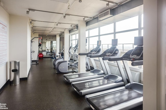 view of exercise room