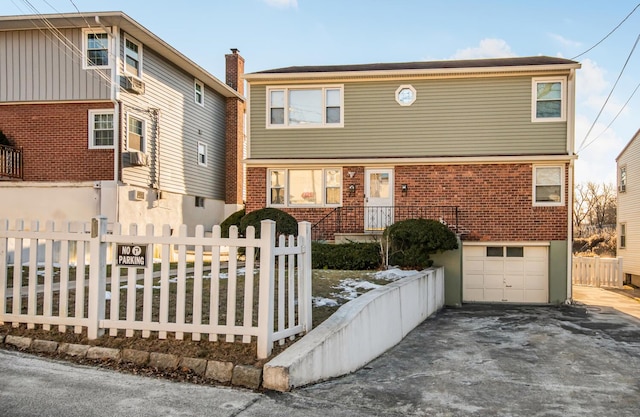 front facade featuring a garage