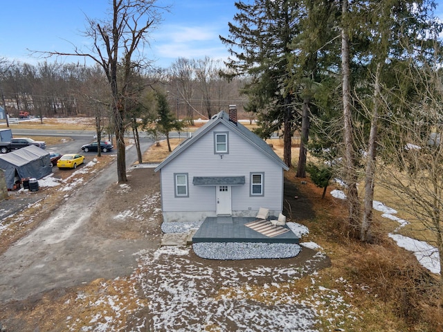 view of back of property