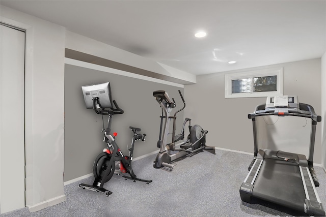 view of exercise room