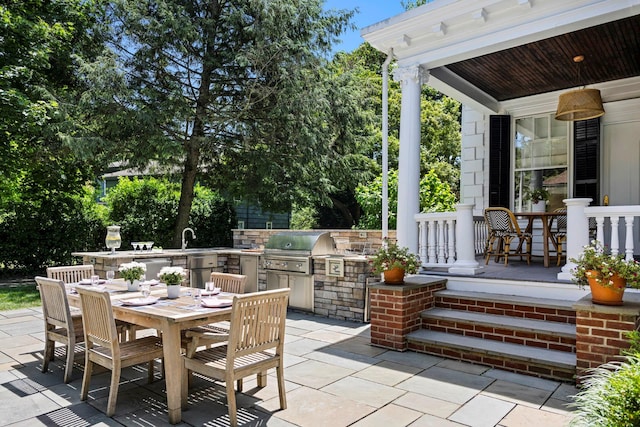 157 Merlin Ave, Sleepy Hollow, NY 10591 - view of patio featuring area for grilling and outdoor dining area