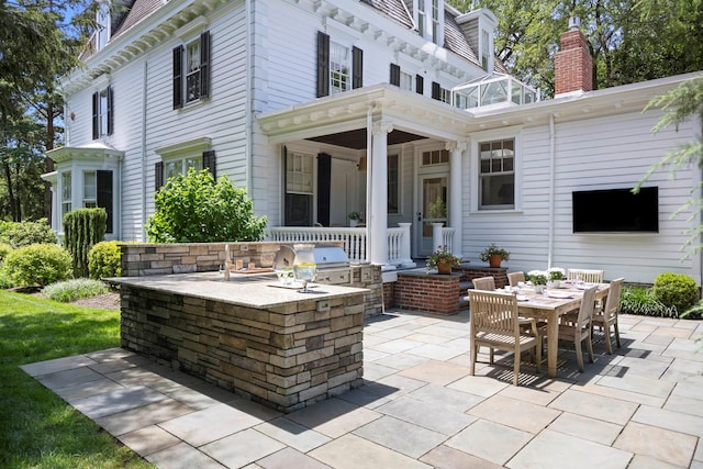 157 Merlin Ave, Sleepy Hollow, NY 10591 - view of patio featuring area for grilling and outdoor dining space