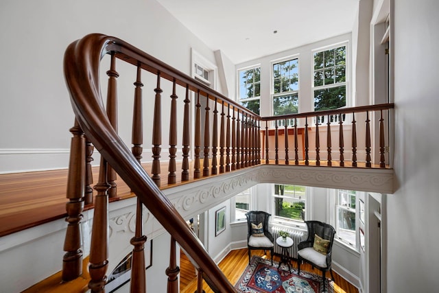 157 Merlin Ave, Sleepy Hollow, NY 10591 - stairway featuring wood finished floors and baseboards