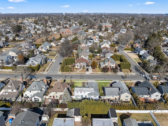 bird's eye view featuring a residential view