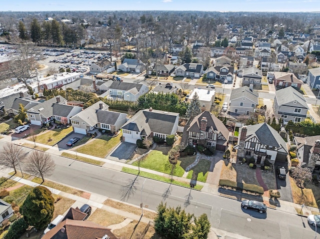 bird's eye view with a residential view