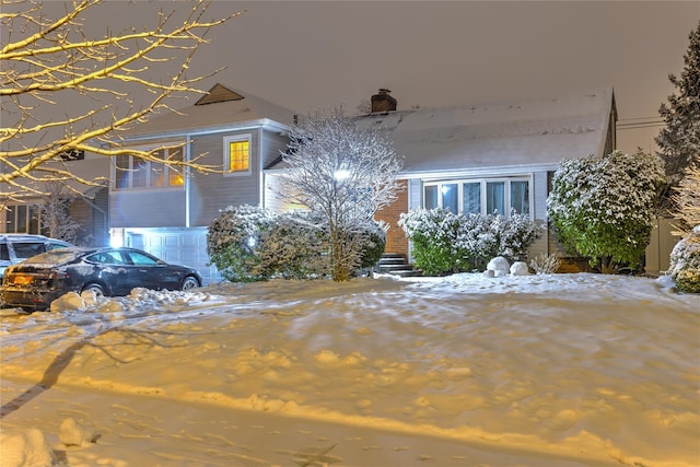 view of front of property with an attached garage